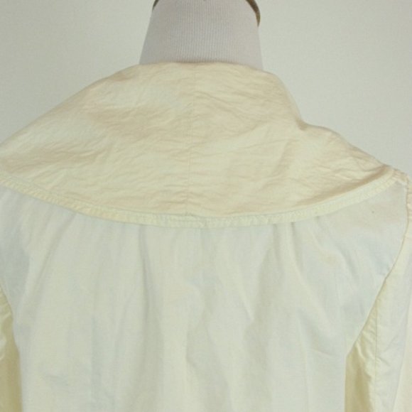 SEE BY CHLOE  COTTON  BUTTON FRONT snap self belt JACKET 6 made in Italy cream - Picture 6 of 7